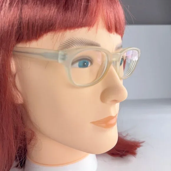 Warby Parker Webb 502 Transparent Matte Clear Frames Glasses - Picture 4 of 4